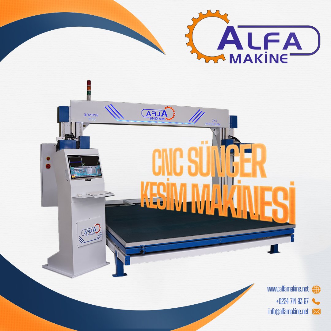 Titreşimli Yatay CNC Sünger Kesim Makinası