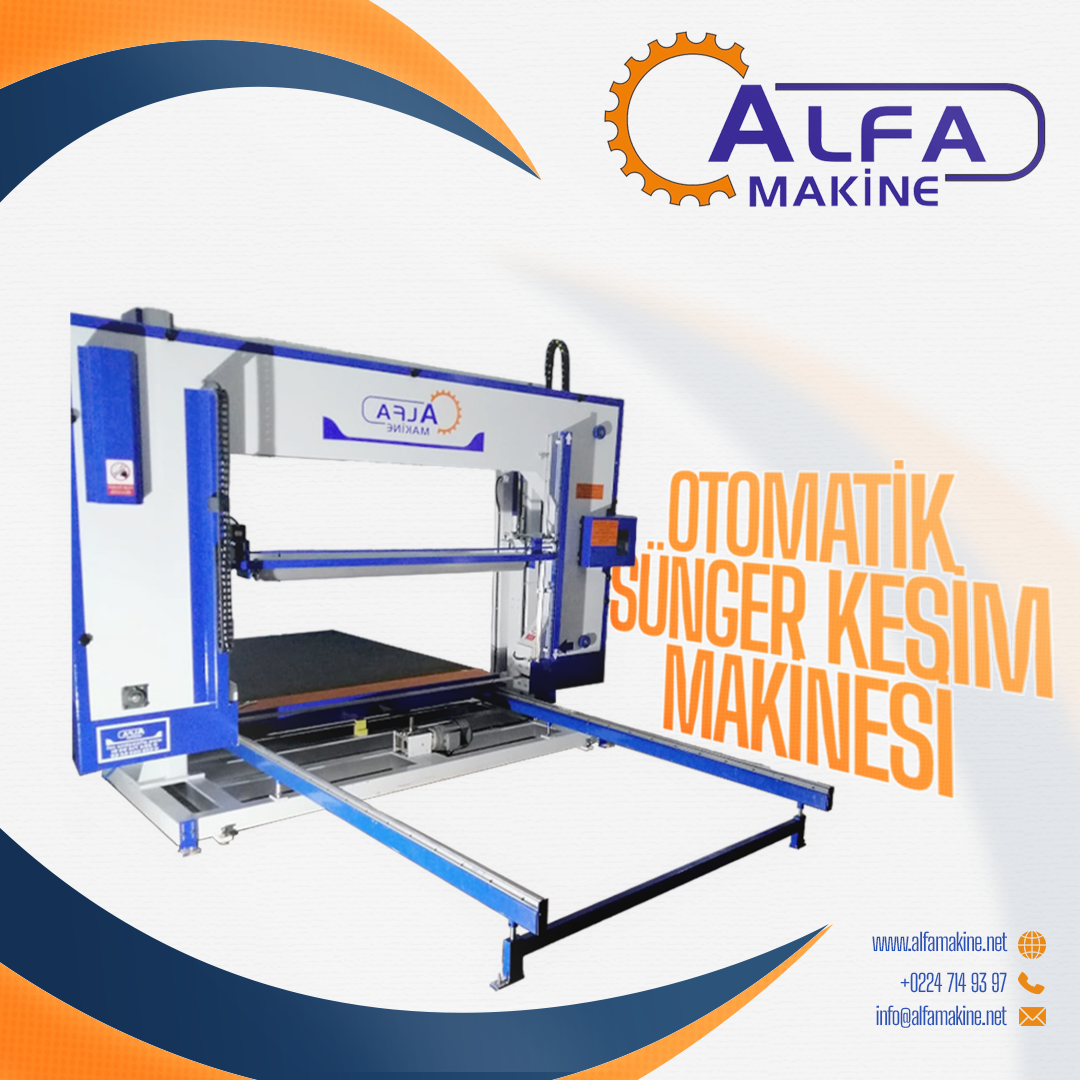 Otomatik Yatay Vargel Sünger Kesim Makinesi