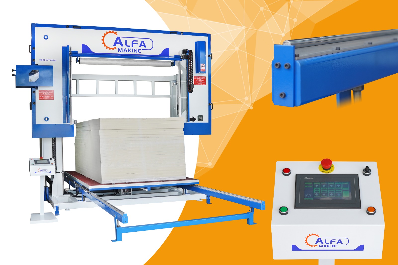 Otomatik Yatay Vargel Sünger Kesim Makinesi