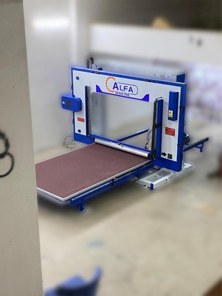 Otomatik Yatay Vargel Sünger Kesim Makinesi