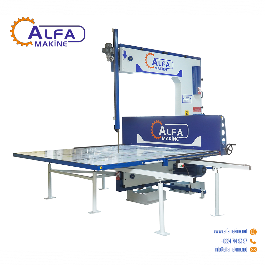 Otomatik ve Manuel Dikey Sünger Kesim Makinası