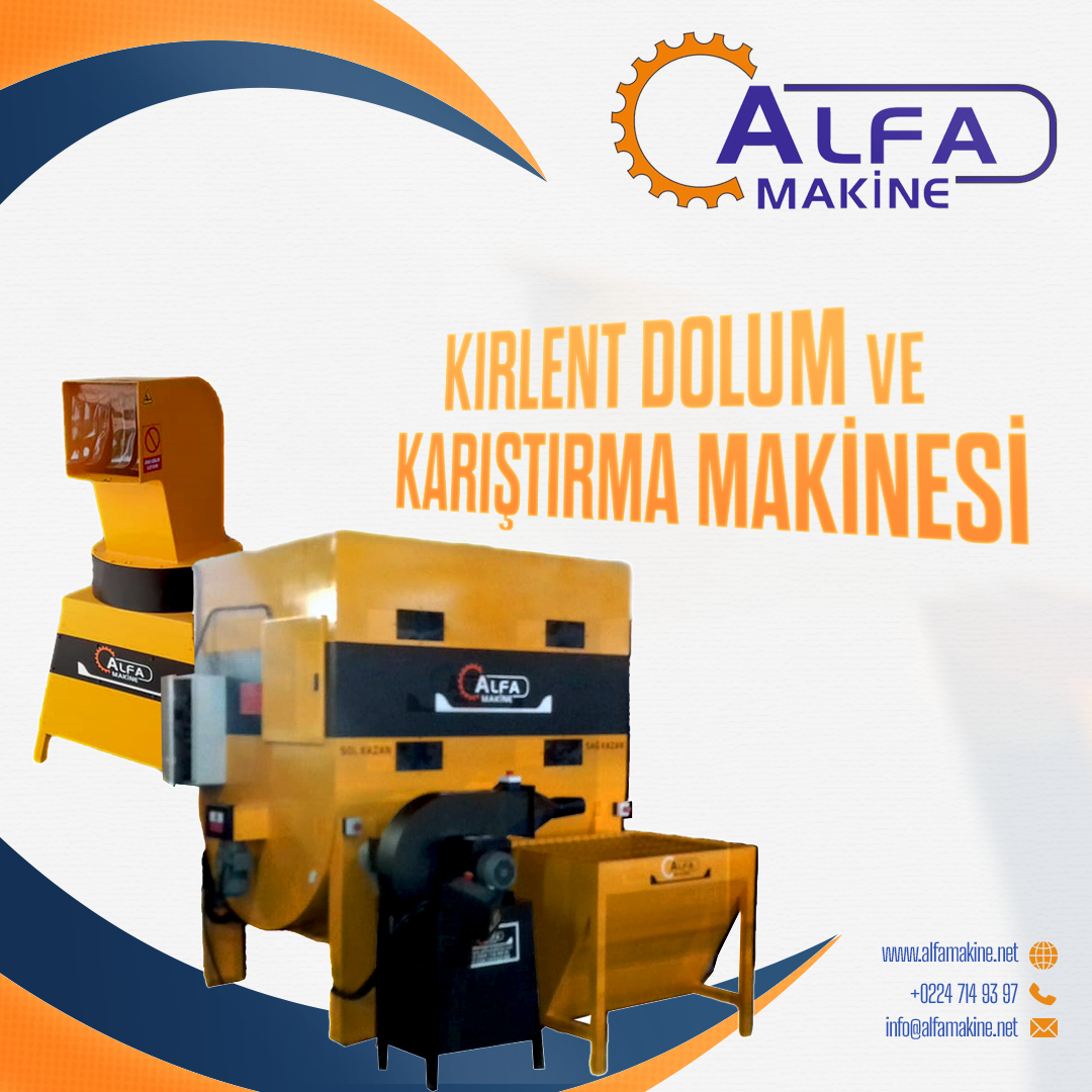 Kırlent Dolum ve Karıştıma Makinesi
