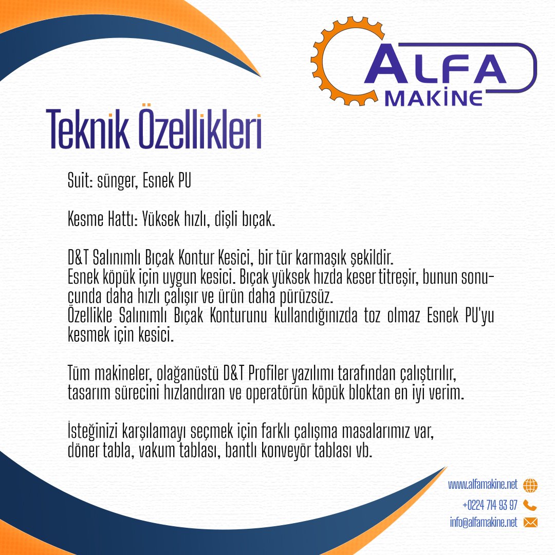 Titreşimli Yatay CNC Sünger Kesim Makinası