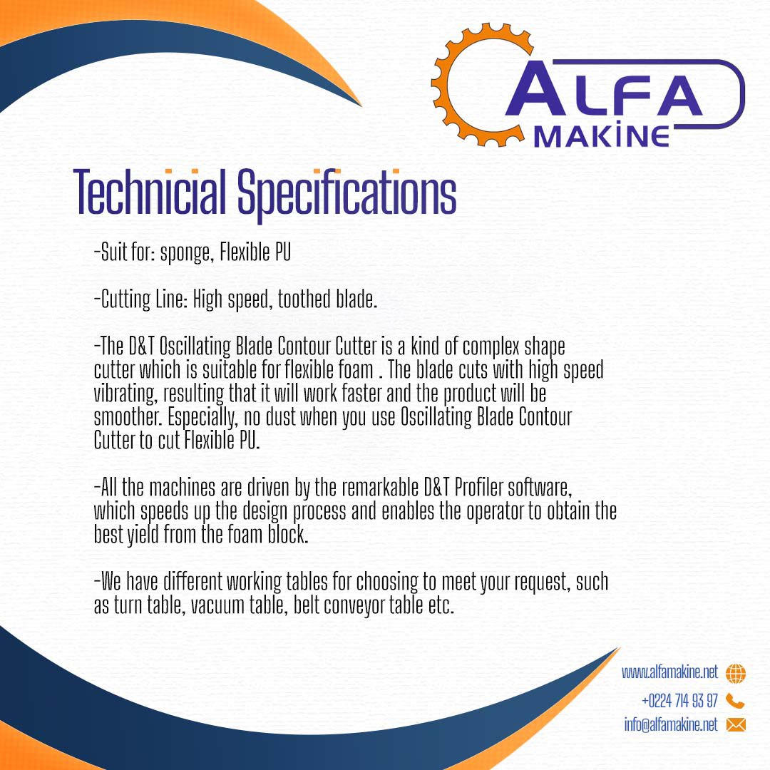 Titreşimli Yatay CNC Sünger Kesim Makinası